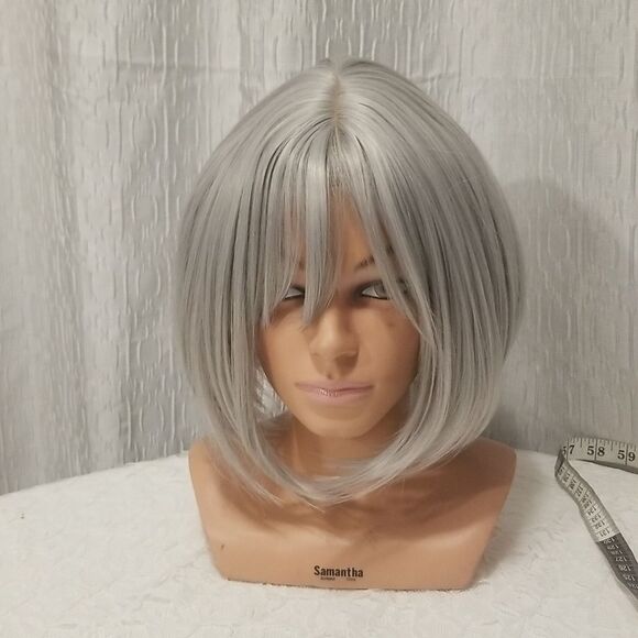 REECHO 11" Short Bob Wig with bangs Synthetic Hair - Picture 4 of 8